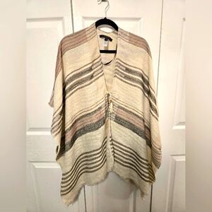 Marc New York Open Front Poncho Wrap One Size
